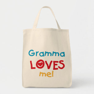 Bolsa Tote Gramma me ama T-shirts e presentes