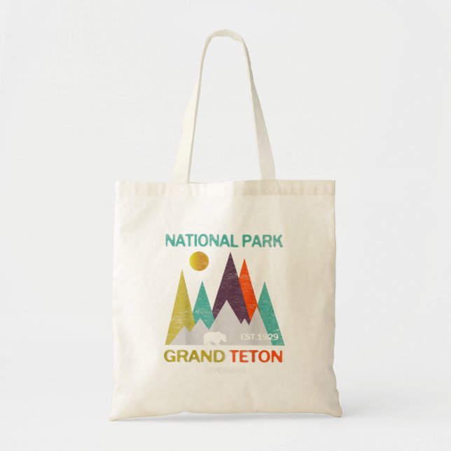 Bolsa Tote Grand Teton Wyoming Parque Nacional dos EUA (Frente)