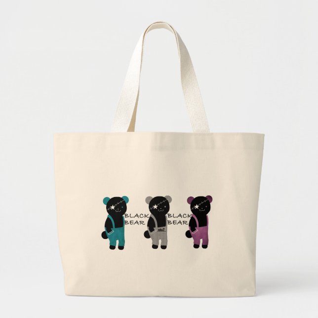 BOLSA TOTE GRANDE 黒クマ君 (Frente)