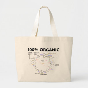 Bolsa Tote Grande 100% orgânico (ciclo de ácido cítrico - ciclo de