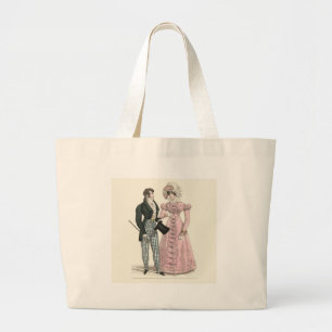 Bolsa Tote Grande 1823 Moda Mulher do Homem de Casamento Antiquado