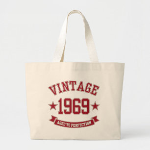 Bolsa Tote Grande 1969 Vintage Com Idade Superior À Perfecção