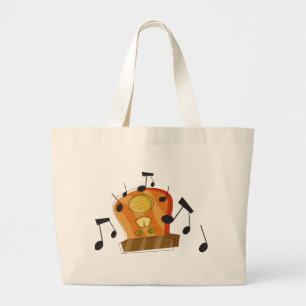 Bolsa Tote Grande 20 de agosto, dia de rádio nacional