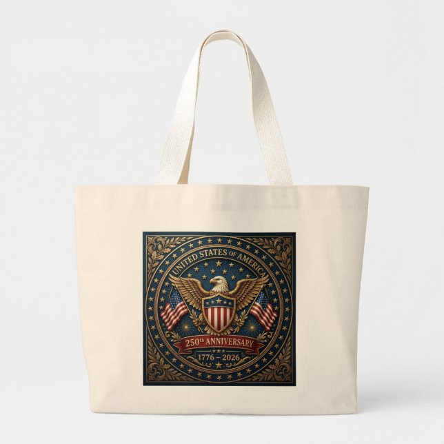 Bolsa Tote Grande 250º da América Versão 3 (Frente)
