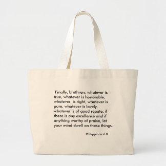Bolsa Tote Grande 4:8 dos Philippians