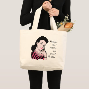 Bolsa Tote Grande 50 Woman Sarcasm