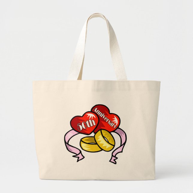 Bolsa Tote Grande 50th aniversário w (Frente)