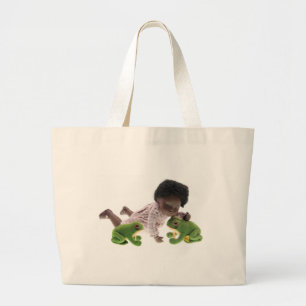 Bolsa Tote Grande 519 Sasha Cara Black bebé saco