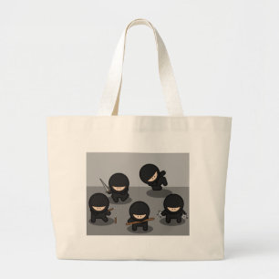 Bolsa Tote Grande 5 Pequenos ninjas