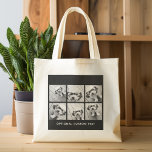 Bolsa Tote Grande 6 Colagem de Fotos Texto Opcional — CAN Edit Color<br><div class="desc">Adicione seus fotos favoritos a este modelo divertido. Você pode usar fotos quadradas ou quaisquer fotos para esta grade.</div>