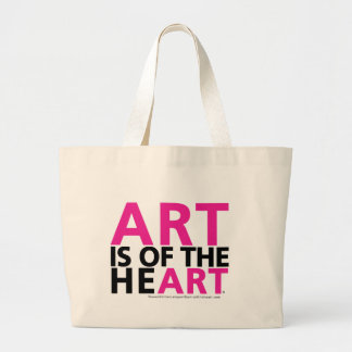 BOLSA TOTE GRANDE A ARTE É DO CORAÇÃO