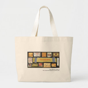 Bolsa Tote Grande A "arte não é…" Saco da arte da colagem de