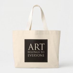 Bolsa Tote Grande A arte pertence a todos