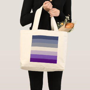 Bolsa Tote Grande A bandeira do orgulho lésbico Butch da SlipperyJoe