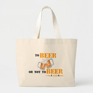 Bolsa Tote Grande À cerveja ou não à cerveja - shakeAbeer do will