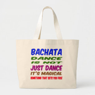 Bolsa Tote Grande A dança de Bachata não é apenas dança que é m