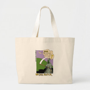 Bolsa Tote Grande A Foice Sombria Presentes de desenho animado engra