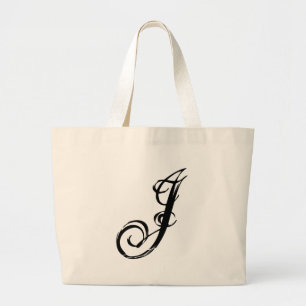 Bolsa Tote Grande A forma gráfica do saco da letra J de J