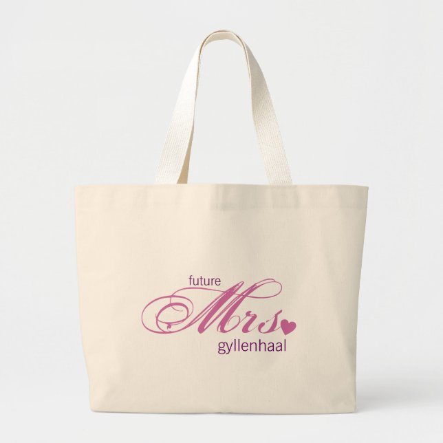 Bolsa Tote Grande A futura sra personalizável (Frente)