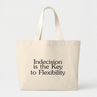 Bolsa Tote Grande A indecisão é a chave à flexibilidade