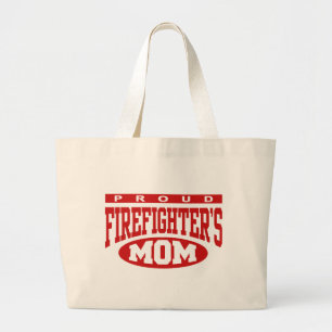 Bolsa Tote Grande A mamã do sapador-bombeiro orgulhoso