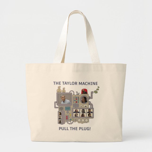 Bolsa Tote Grande A Máquina de Taylor (Frente)