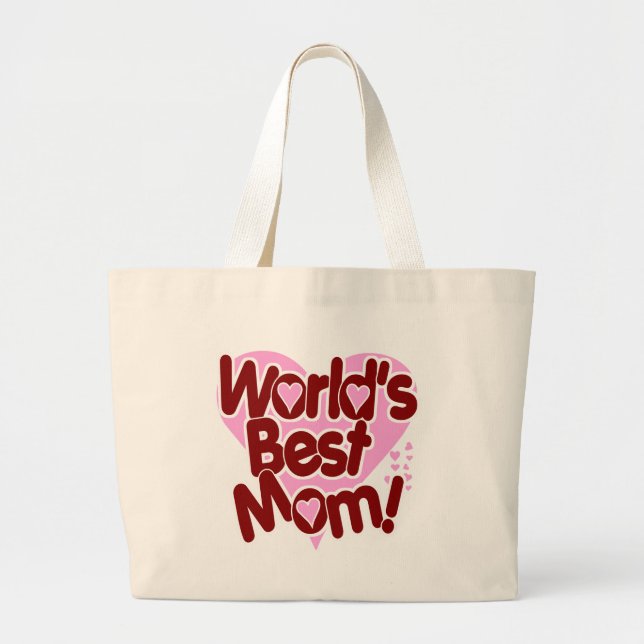 Bolsa Tote Grande A MELHOR mamã do mundo! (Frente)