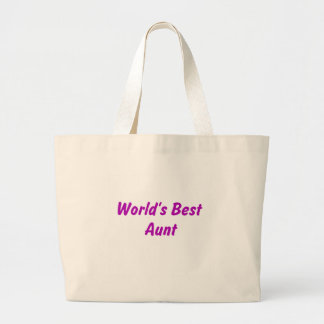 Bolsa Tote Grande A melhor tia sacola do mundo