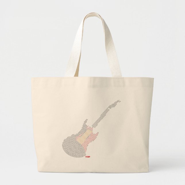 Bolsa Tote Grande A música é minha vida (Frente)