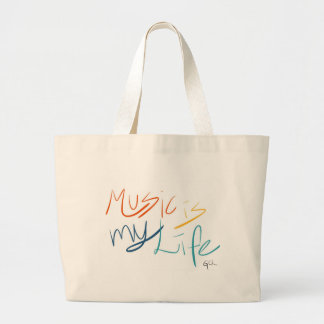 Bolsa Tote Grande A música é minha vida