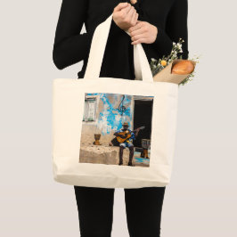 Bolsa Tote Grande A música é o remédio da mente