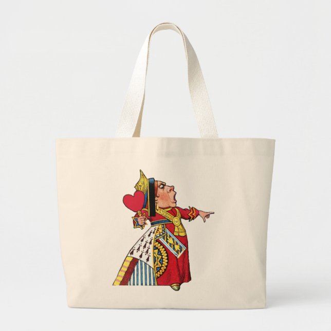 BOLSA TOTE GRANDE A RAINHA DOS CORAÇÕES (Frente)