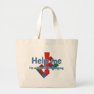 Bolsa Tote Grande A sacola do viciado de Mahjong