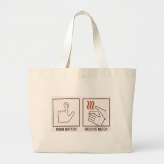 Bolsa Tote Grande A tecla, recebe o bacon