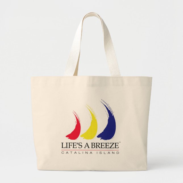 Bolsa Tote Grande A vida é um saco de (Frente)