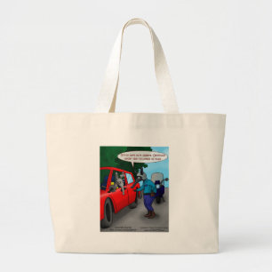 Bolsa Tote Grande Aardvark Dirigindo Enquanto As Camisetas Engraçad