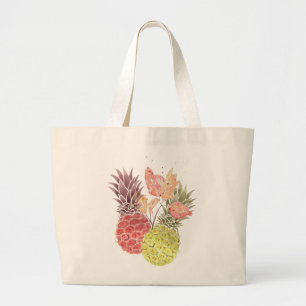 Bolsa Tote Grande Abacaxis, casal doce.
