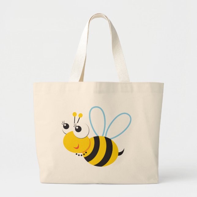 Bolsa Tote Grande Abelha de Betty dos animais de ABC (Frente)