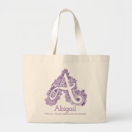 Bolsa Tote Grande Abigail Um saco de tota monograma