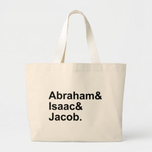 Bolsa Tote Grande Abraão Isaque Jacó   3 Patriarcas do Judaísmo