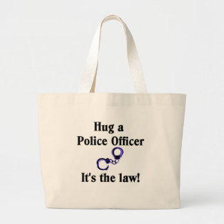 Bolsa Tote Grande Abrace uma sacola do agente da polícia