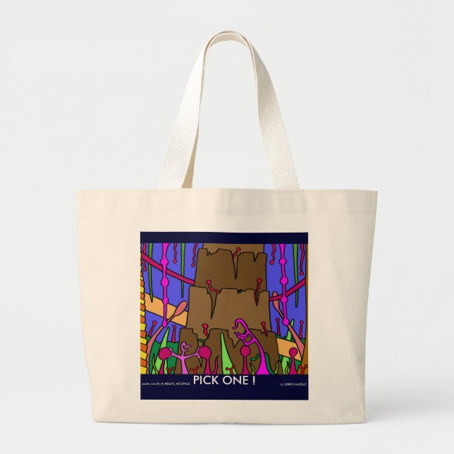Bolsa Tote Grande Abstrato Art Bag. (Frente)