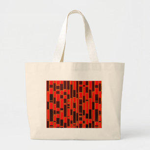 Bolsa Tote Grande Abstrato de inspiração de têxteis africanos