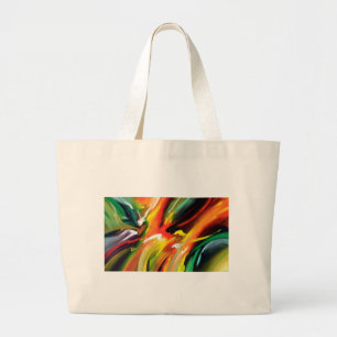 Bolsa Tote Grande Abstrato Expressionismo
