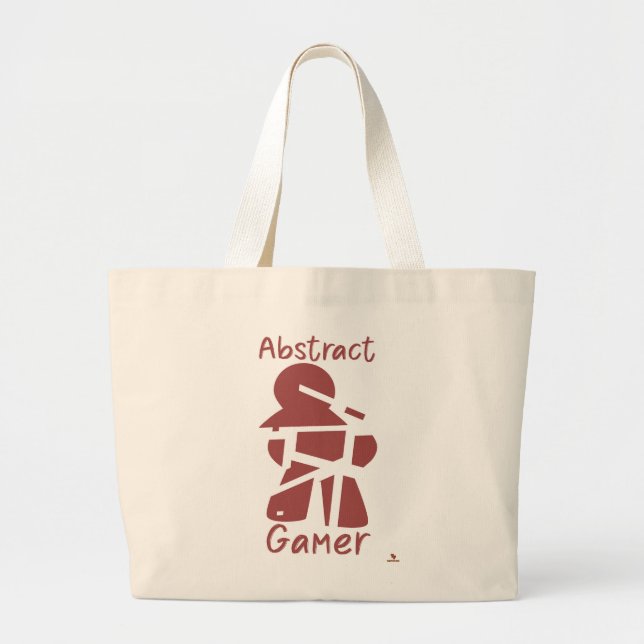 Bolsa Tote Grande Abstrato Gamer DIFERENCIADO Matizes Legal Arte (Frente)