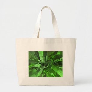 Bolsa Tote Grande Abstrato verde