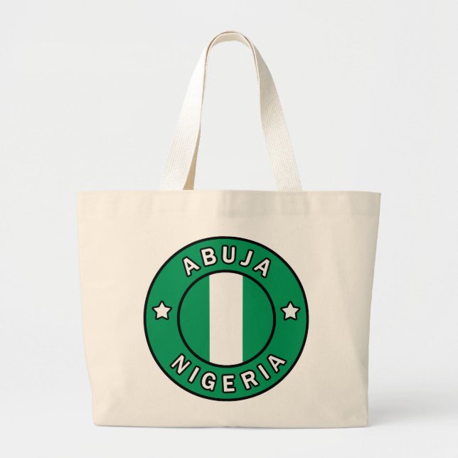 Bolsa Tote Grande Abuja Nigéria (Frente)