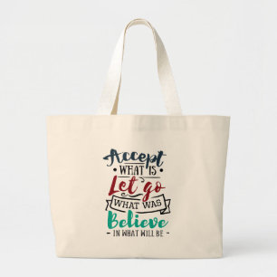 Bolsa Tote Grande Aceite, deixe-me acreditar