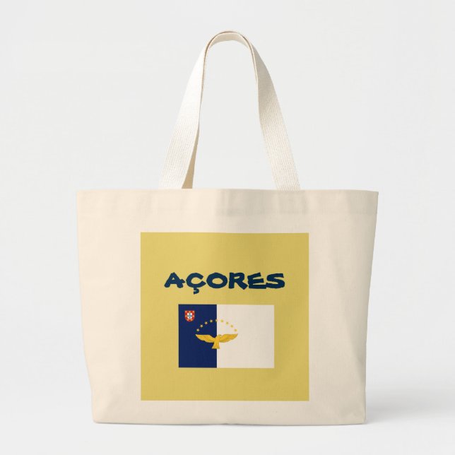 BOLSA TOTE GRANDE AÇORES PERSONALIZADO TOTE BAG (Frente)
