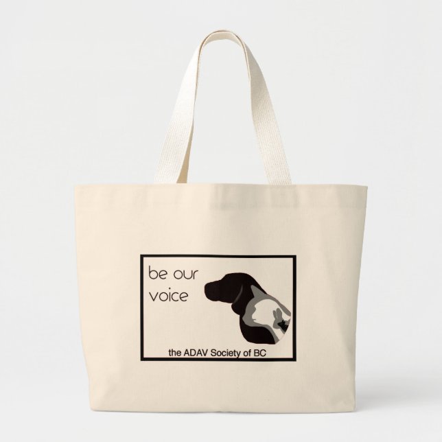 Bolsa Tote Grande ADAV - Design por Beth (Frente)